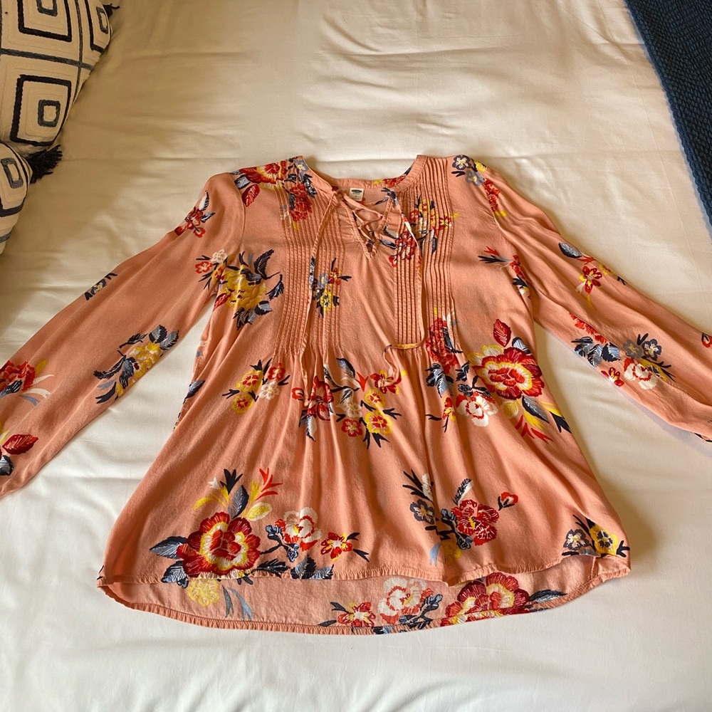Floral long sleeve shirt